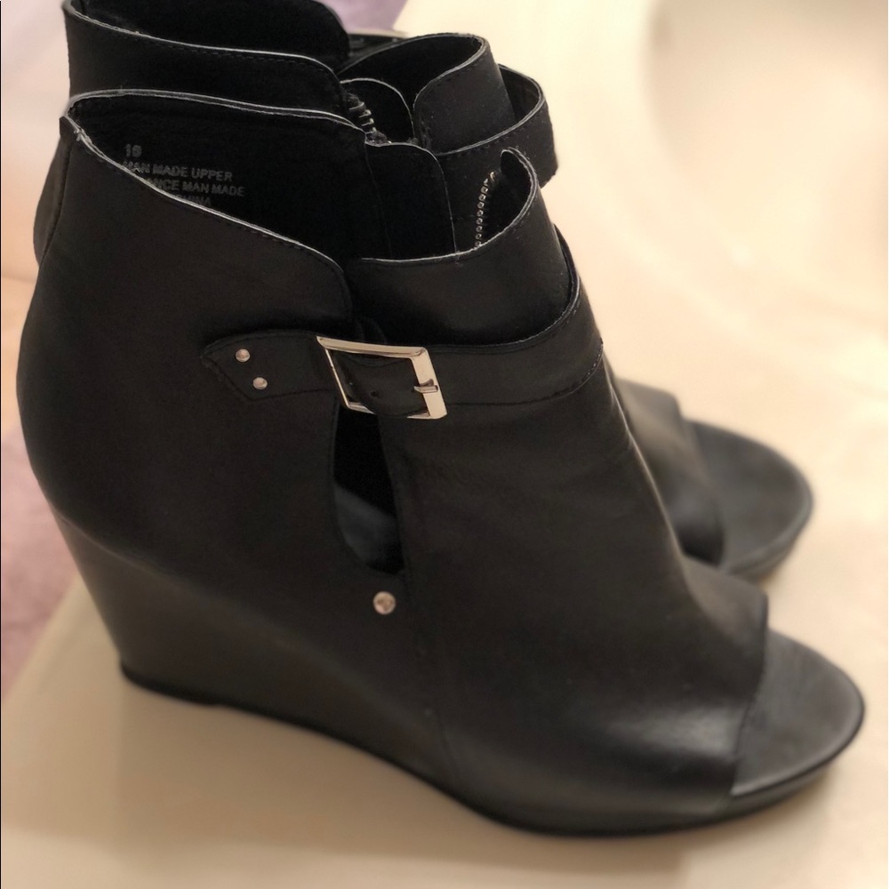 Torrid Peep Toe  Wedge Heeled Booties 10W
